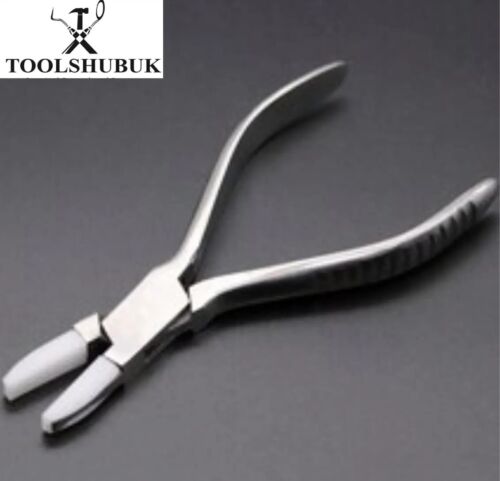 Nylon Jaw Flat Nose Pliers — Jewellery Making & Optician Tool (5.5 Inches)