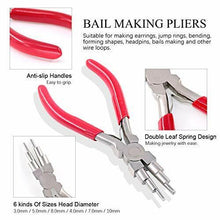 Set of 3-Pieces Jewellery Making Pliers — 6-in-1 Bail Making Looping Plier, Nylon Jaw and Bent Nose Pliers