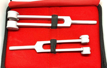 5-Piece Medical Tuning Fork Set — Chakra & Neuro Testing, Aluminum, CE Marked