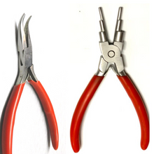 Set of 3-Pieces Jewellery Making Pliers — 6-in-1 Bail Making Looping Plier, Nylon Jaw and Bent Nose Pliers