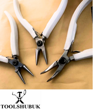 3-Piece Jewellery Making Pliers Set — Round Nose, Chain Nose & Bent Nose Pliers for Wire Works