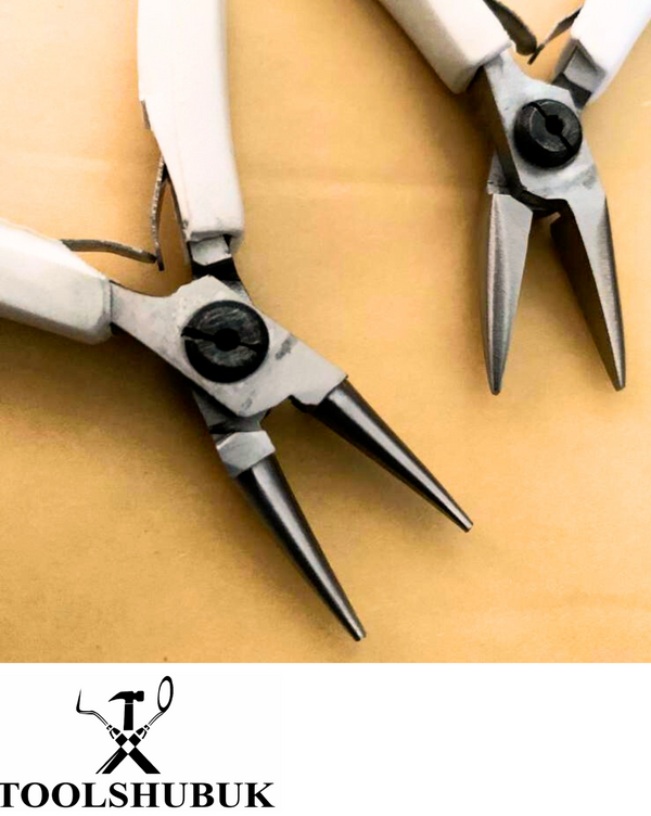 3-Piece Jewellery Making Pliers Set — Round Nose, Chain Nose & Bent Nose Pliers for Wire Works