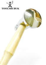 Professional Domed Face Chasing Hammer (30 mm) — Repoussé Metal Jewellery Hammer (10.5 inches)