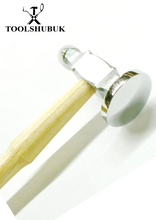 Professional Domed Face Chasing Hammer (30 mm) — Repoussé Metal Jewellery Hammer (10.5 inches)
