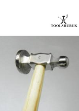Full Domed Chasing Hammer — 32mm Face for Metal Forming & Shaping (11 inches)