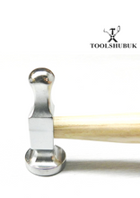 Full Domed Chasing Hammer — 32mm Face for Metal Forming & Shaping (11 inches)