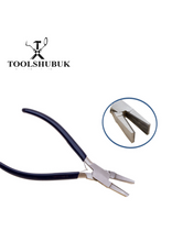 Duck Bill Pliers — Wide Jaw with PVC Grips for Jewellery & Metal Work (6.5 inches)