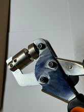 Metal plier tool on a white background