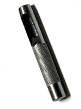 Metal tool with textured surface on a white background